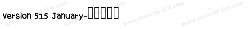 Version 515 January字体转换
